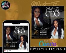 Load image into Gallery viewer, Meet the CEO Flyer Template