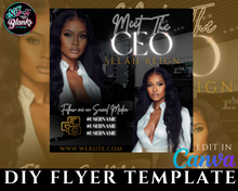 Load image into Gallery viewer, Meet the CEO Flyer Template