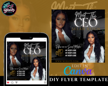 Load image into Gallery viewer, Meet the CEO Flyer Template
