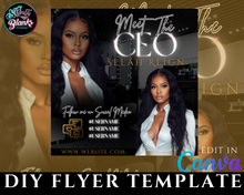 Load image into Gallery viewer, Meet the CEO Flyer Template
