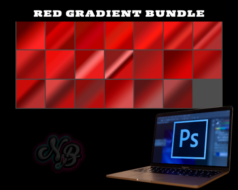 Red Gradient Bundle | Photoshop Gradient