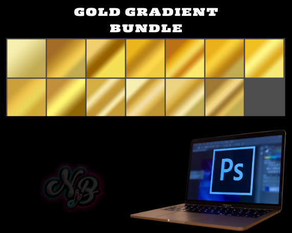 Gold Gradient Bundle | Photoshop Gradient