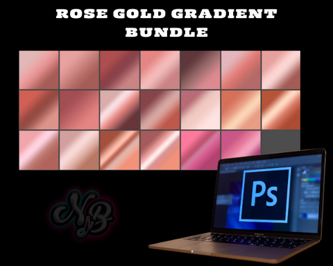 Rose Gold Gradient Bundle | Photoshop Gradient