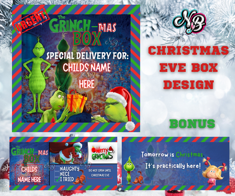 Christmas Eve Box Design - The Grinch