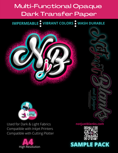 PRE-ORDER NJB Multi-Functional Opaque  Dark Transfer Paper