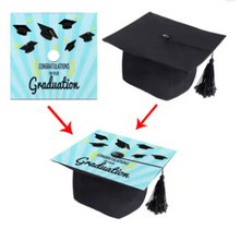 Load image into Gallery viewer, Graduation Bundle Hat Topper / 60&#39; Graduation Stole
