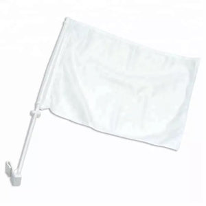 12x8 Sublimation Car Flag with Plastic Pole