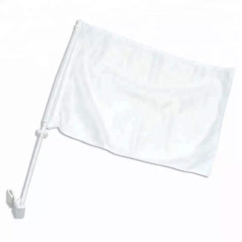 12x8 Sublimation Car Flag with Plastic Pole